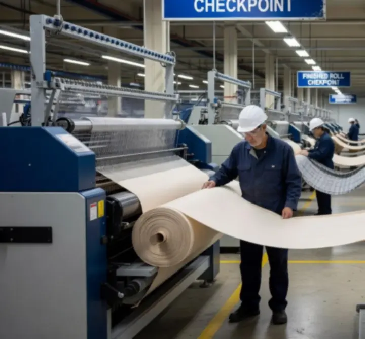 Kontrola jakości w zakładzie produkcji tekstyliów Janusz Kluba Combat Hog