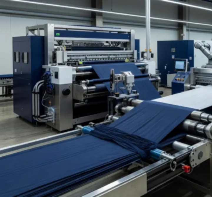 Zautomatyzowana linia produkcji tkanin technicznych