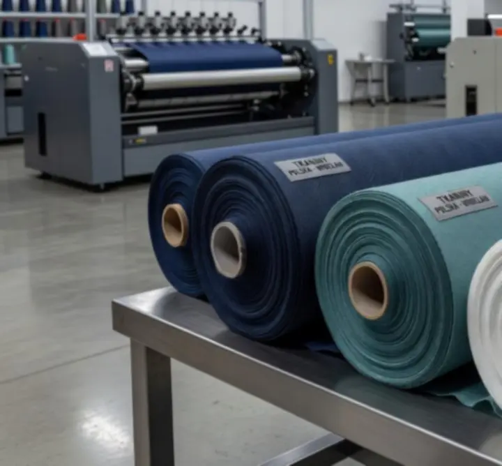 Rolki tkanin produkowanych na zamówienie w zakładzie Janusz Kluba Combat Hog